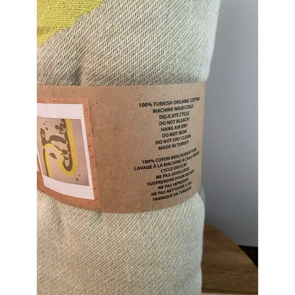 Sand Cloud Turkish Beach Towel 100% Organic Cotton Disney Green Crush X Large
